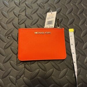 Michael Kors Vibrant Orange Card Holder